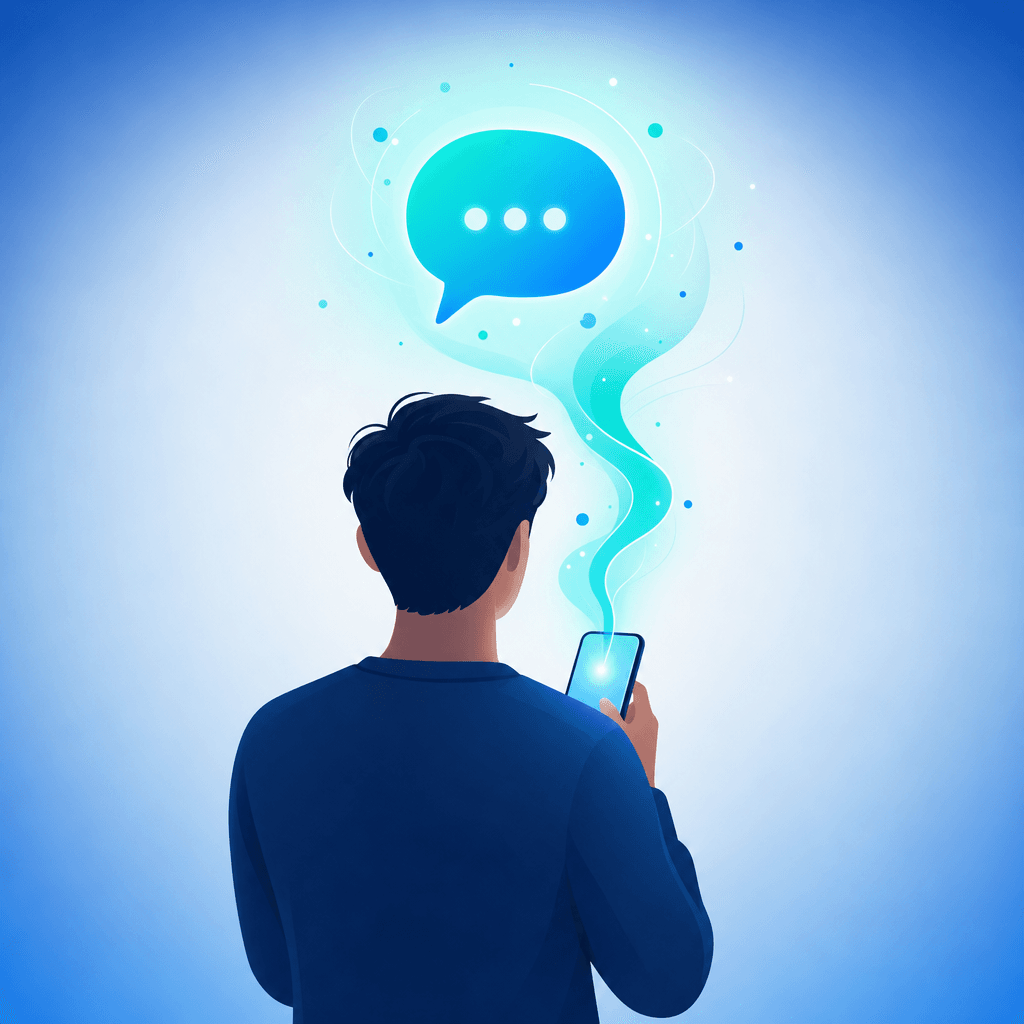 SEO for Therapists 2 A person using an AI chat tool to find a therapist who takes their insurance