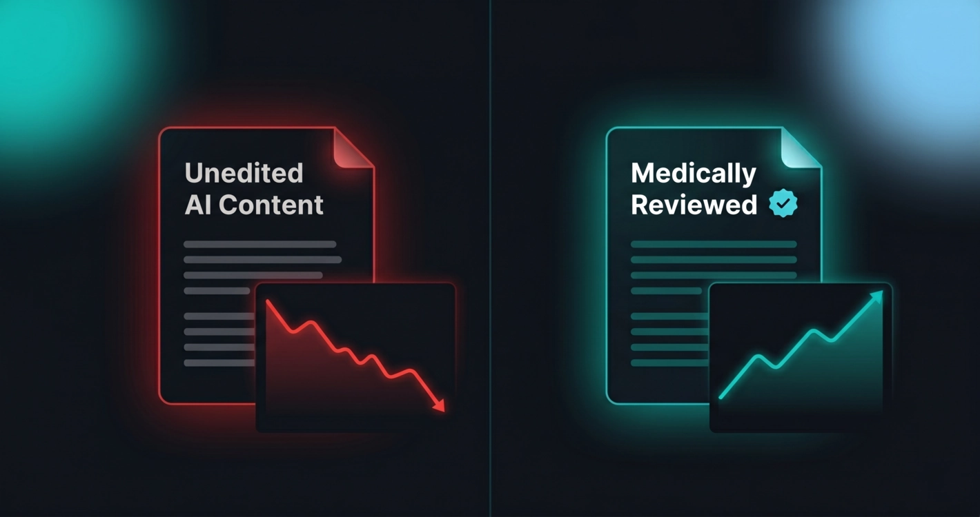 Low quality content funnel diagram showing wasted traffic