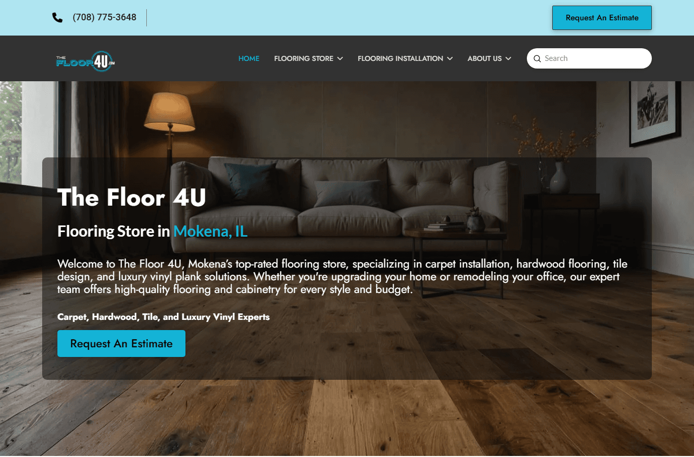Monico T. De Mesa — Lead Web Developer | The Search Sherpa 6 The Floor 4U website — built by Monico De Mesa for The Search Sherpa