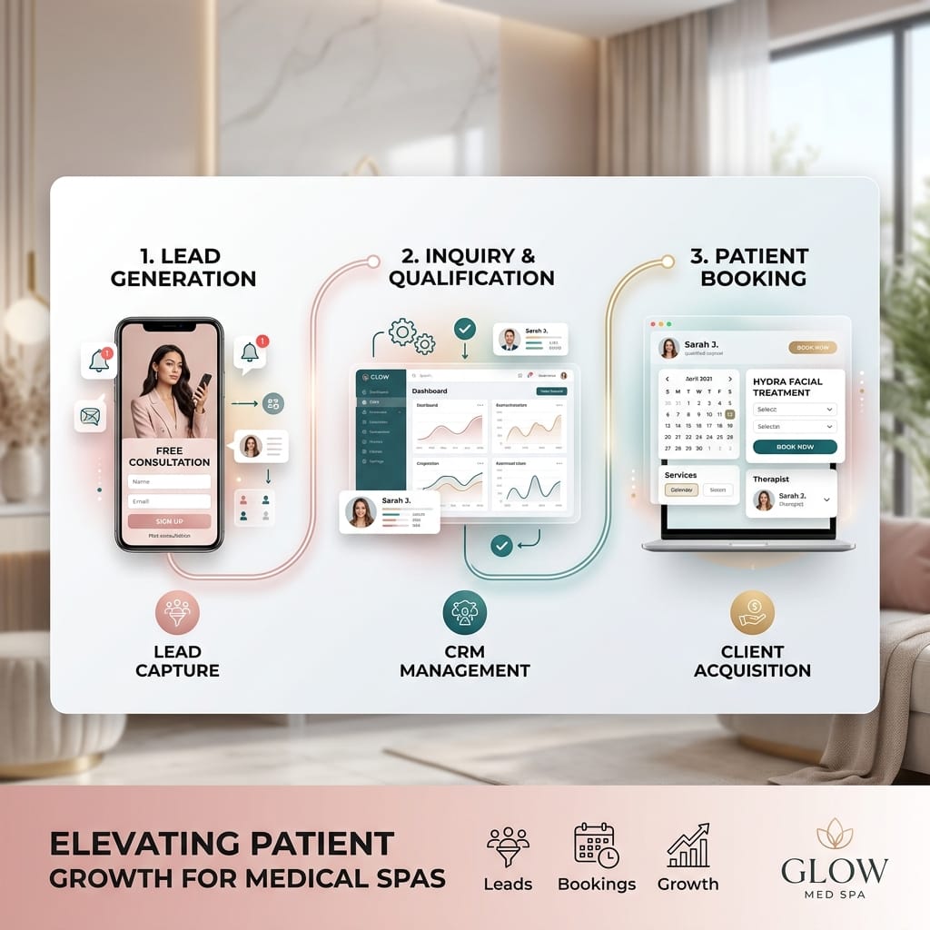 How Much Does Med Spa SEO Cost in 2026? (Honest Pricing Guide) 1 Med Spa Lead Generation Dashboard