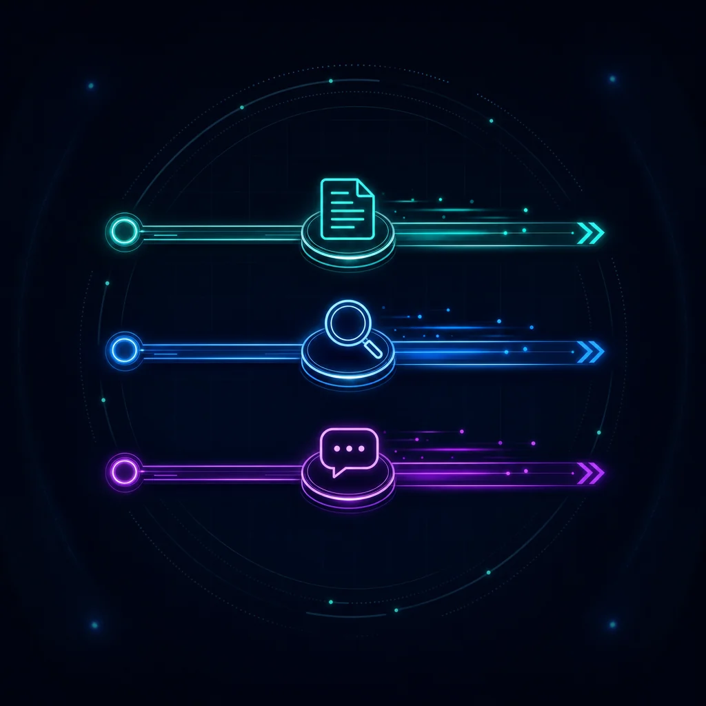 Three parallel AI work sessions running on separate non-overlapping tasks at once