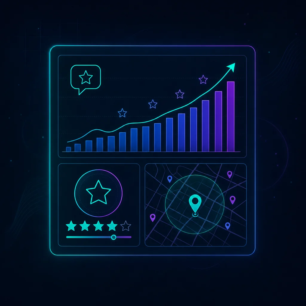 Med Spa Reputation and Review Management 5 Example of a plain-language med spa reputation report showing review velocity, star rating, and local visibility trends
